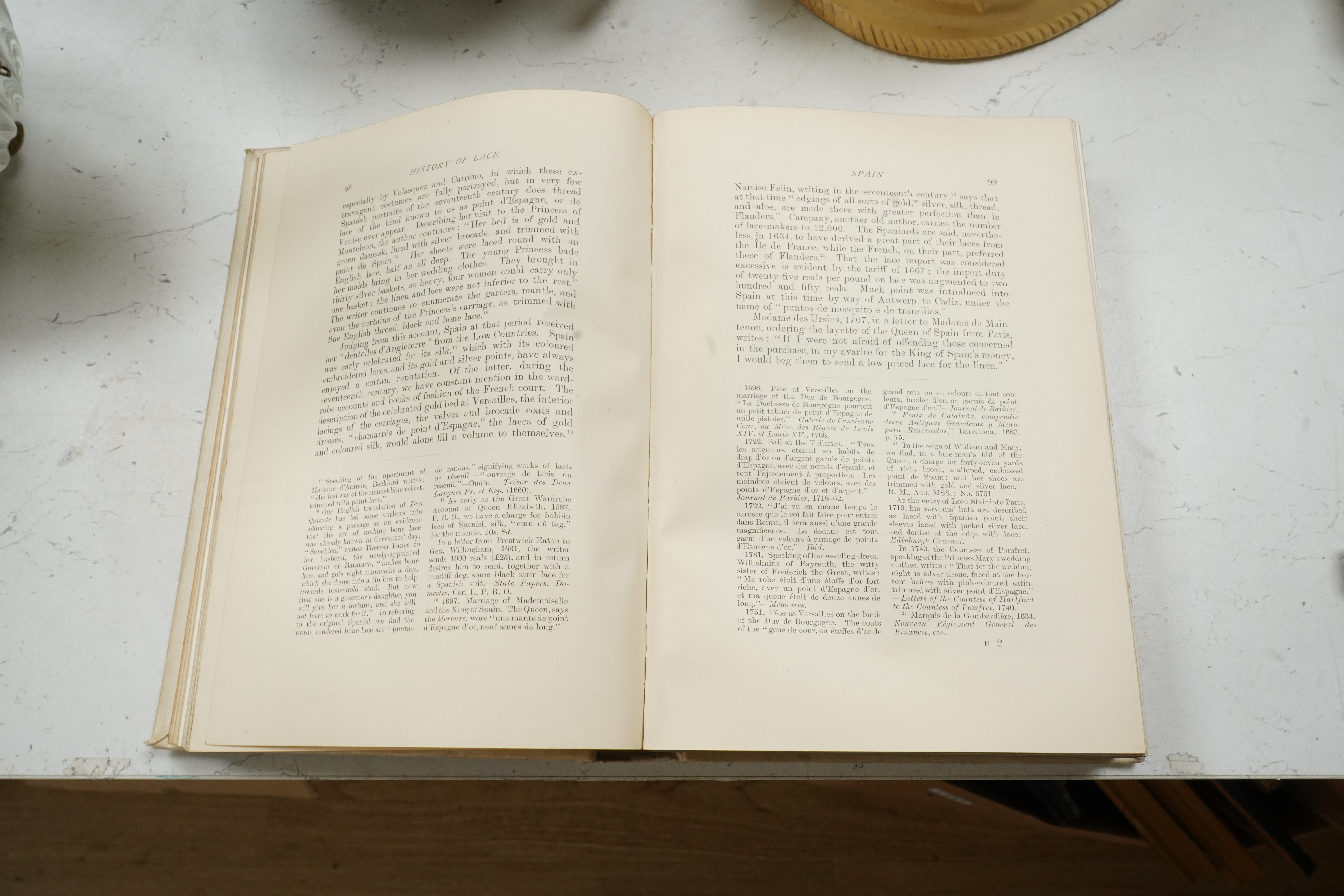 A History Of Lace, Mrs Palliser, edited by M. Jourdain and Alice Dryden, Sampson Low and Co, revised, rewritten and enlarged, 1902